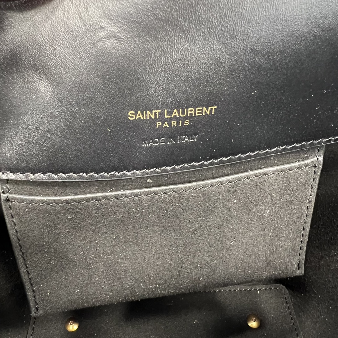 Saint Laurent LE 37 Small Smooth Calfskin Shoulder Bag Handbag Black 749036